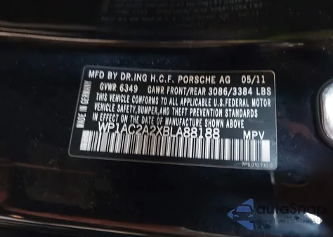 2011 Porsche Cayenne Turbo from USA, damaged, VIN WP1AC2A2XBLA88188